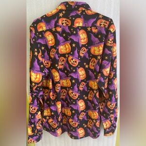 Colorful Halloween Pumpkin Shirt, Medium